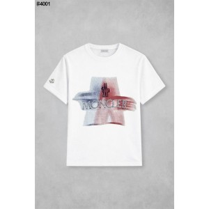 [MONCLER] 몽클레어 아트워크 엠브로이드 그래픽 로고 코튼 숏 슬리브 티셔츠