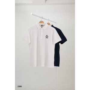 [THOM BROWNE] 톰브라운 시그니처 해적 자수 카라 반팔 티셔츠