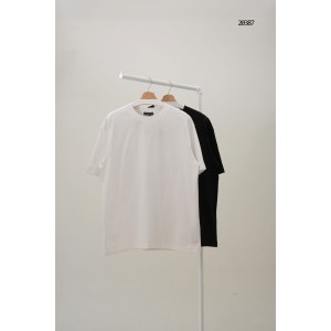 [BALENCIAGA] 발렌시아가 백 빅로고 자수 로고 반팔 티셔츠