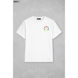 [Chrome Herts] 크롬하츠 홀스슈 컬러 페인팅 로고 코튼 숏 슬리브 티셔츠