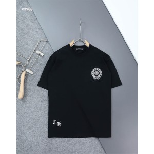 [Chrome Hearts] 크롬하츠 CH 플로랄 자수로고 라운드 반팔 티셔츠