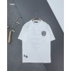 [Chrome Hearts] 크롬하츠 CH 플로랄 자수로고 라운드 반팔 티셔츠