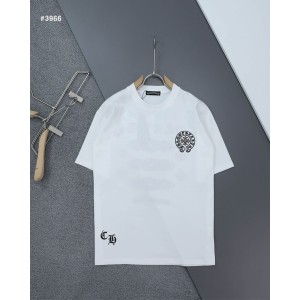 [Chrome Hearts] 크롬하츠 CH 플로랄 자수로고 라운드 반팔 티셔츠