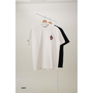 [MONCLER] 몽클레어 백 로고 프린팅 징 포인트 디자인 반팔 티셔츠