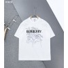[BURBERRY] 버버리 슬라이드 자수 로고 반팔 티셔츠