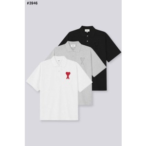 [AMI] 아미 빅 하트 로고 클래식 카라티