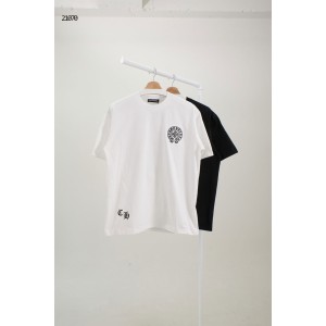 [Chrome Hearts] 크롬하츠 홀스 슈 자수 스틸 로고 포인트 반팔 티셔츠