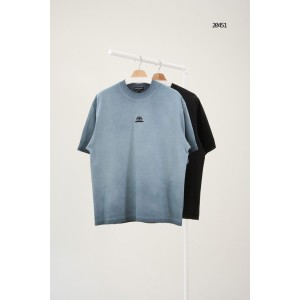 [BALENCIAGA] 발렌시아가 BB 로고 백 프린트 빈티지워싱 반팔 티셔츠