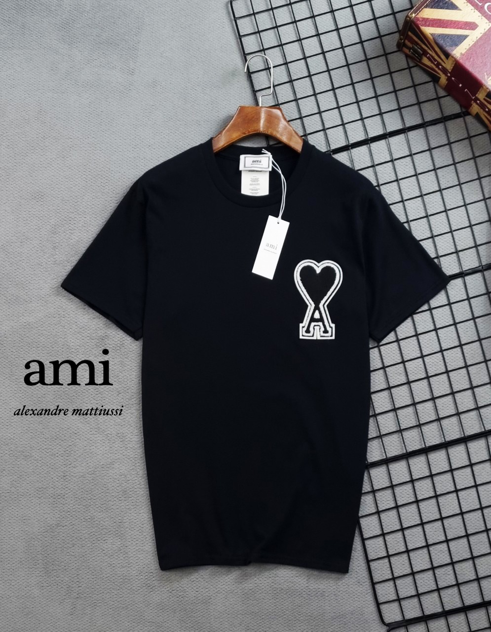 [AMI] 아미 빅하트 라운드 반팔 티셔츠